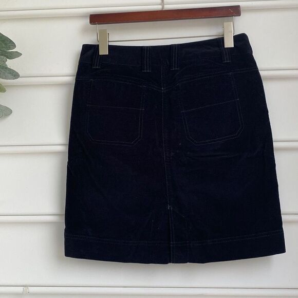 Athleta Velvet Cotton Mini Skirt With Drawstring And Pockets Black 6 - Picture 6 of 15